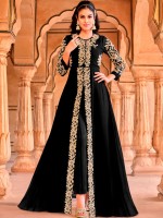 Divine Black Georgette Designer Salwar Kameez